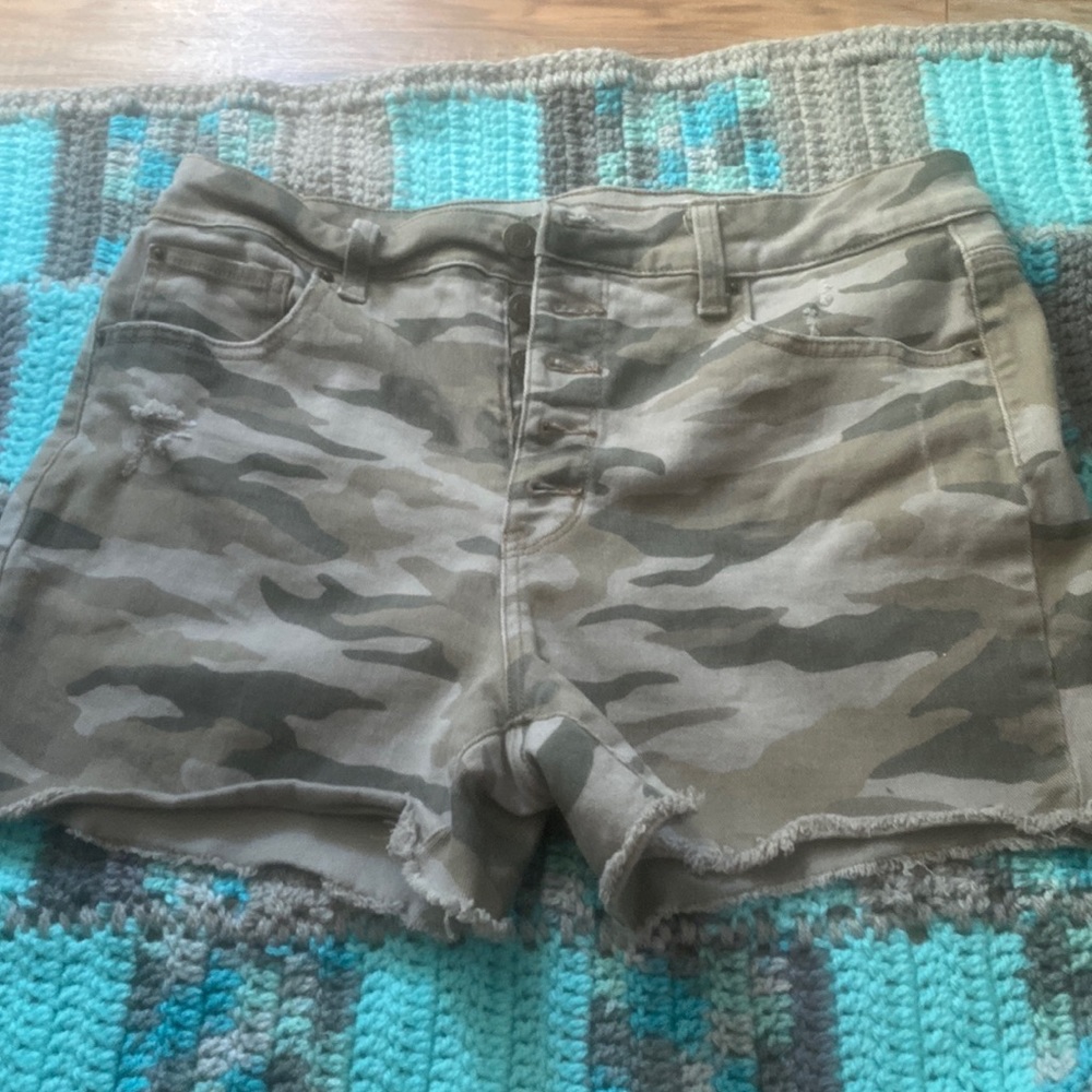 High waisted size 12 denim shorts